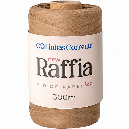 Fio de Papel - New Raffia 300M 100% Viscose - Sisal Escuro