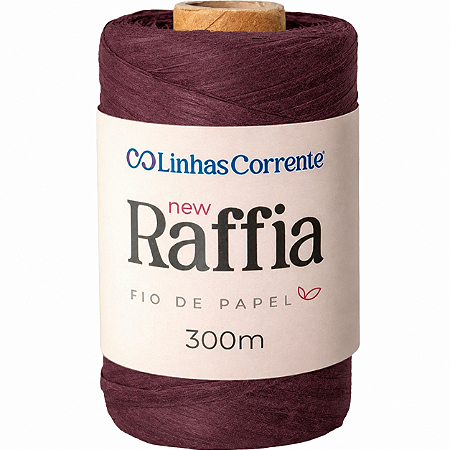 Fio de Papel - New Raffia 300M 100% Viscose - Bordô