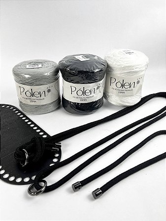 Kit Bolsa/Mateira RS - Pólen 28mm Preto (Déa - Aula Grátis)