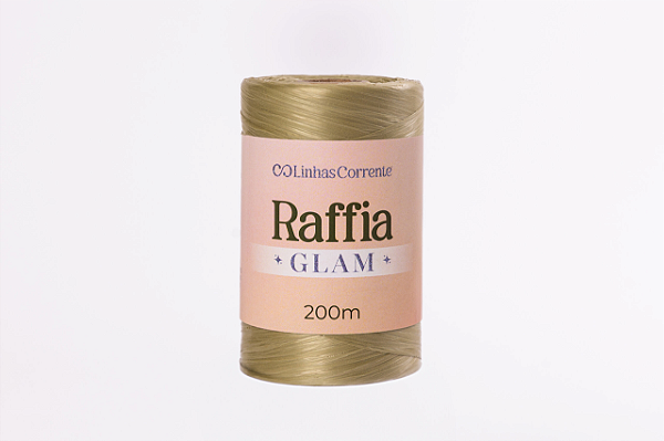 RAFFIA Glam 200m/110g Corrente-100%Polipropileno Reciclado Cor: Botanico