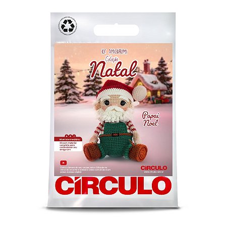 KIT AMIGURUMI NATAL 26 - COR 1 Papai Noel