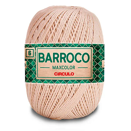 Barbante Barroco MaxColor 6 (200g/226m) - COR Porcelana 7684