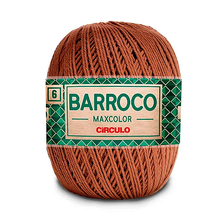 Barbante Barroco MaxColor 6 (200g/226m) - COR Tâmara 7220