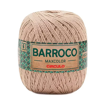 Barbante Barroco MaxColor 6 (400g/452m) - COR Porcelana 7684