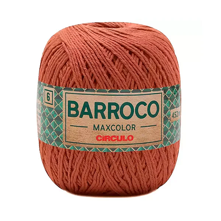 Barbante Barroco MaxColor 6 (400g/452m) - COR Tâmara 7220