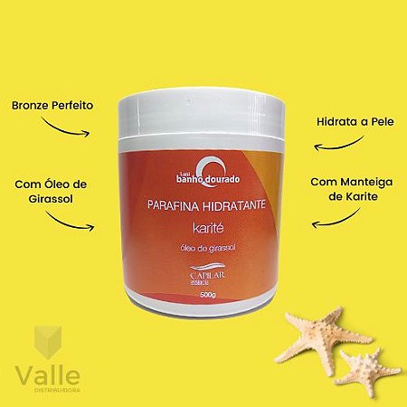 Parafina Hidratante Karité Capilar 500g.