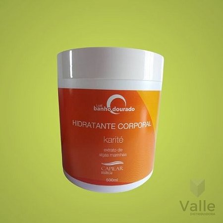 Hidratante Corporal Karite Lual Banho Dourado Capilar 500g