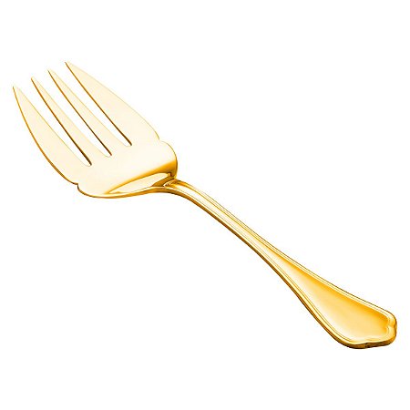 (UN) GARFO P/SERVIR PEIXE PVD DOURADO ZURICH
