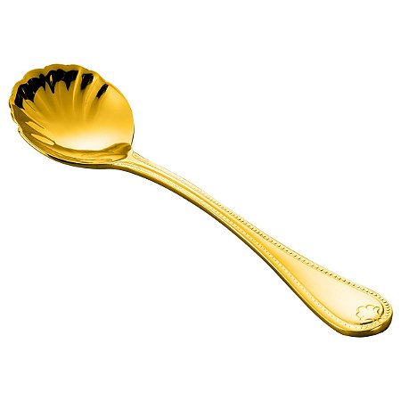 (UN) COLHER P/AÇUCAR PVD DOURADO CHRIS