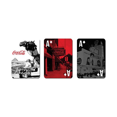 BARALHO COCA COLA PLASTICO LANDSCAPE EGYPT COLORIDO