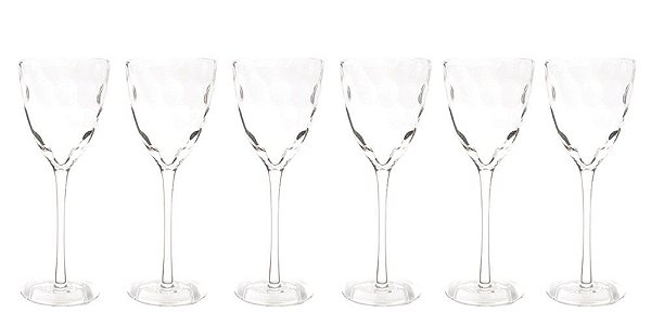 CJ DE TAÇAS DE VINHO BRANCO - 6 PCS
