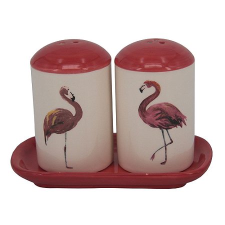 GALETEIRO CERAMICA FLAMINGO SAL E PIMENTA 2 PCS 12,5CM X 6,8