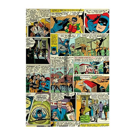 PASTA L PLASTICA QUADRINHOS DC COLORIDA 31 X 22 CM