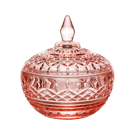 POTICHE DECORATIVO CRISTAL LYS ROSA 11x12cm