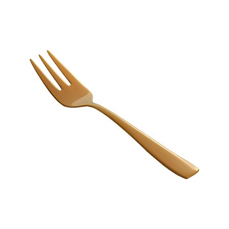 CJ 6 GARFOS AÇO INOX P/BOLO PISA ROSÉ GOLD