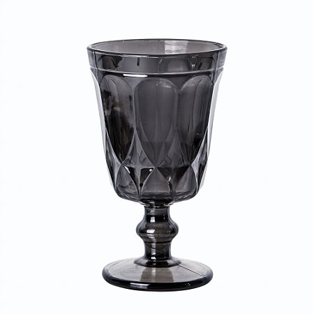 CJ 6 TAÇAS VIDRO P/ÁGUA CURVES CINZA 250ml