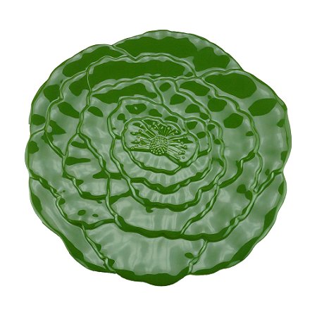 SOUSPLAT PORCELANA ROSY VERDE 33cm