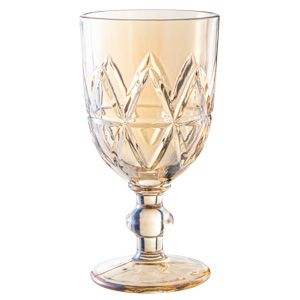 CJ 6 TAÇAS VIDRO P/ÁGUA ÂMBAR 376ml