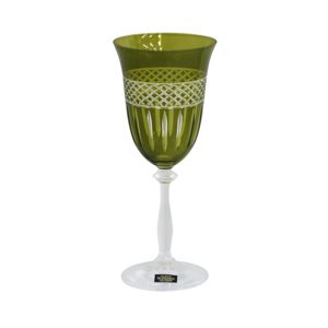 CJ 6 TAÇAS CRISTAL ECOLÓGICO P/VINHO ANGELA SAPHIRE 350ml