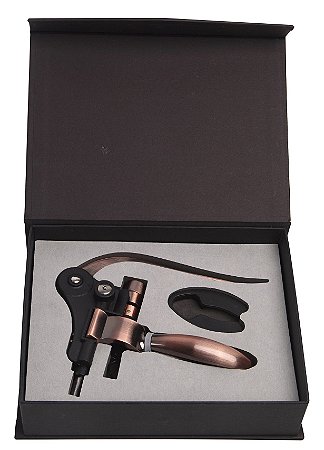 SACA-ROLHAS EM ZAMAC COR COBRE COM CORTADOR DE LACRE