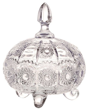 BOMBONIERE VERSAILLES EM CRISTAL ECOLOGICO 16X21CM