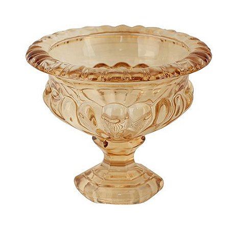 CENTRO MESA ATHENAS PE CRISTAL ECOLOGICO 13X11X13 AMBAR