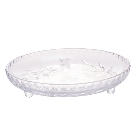PRATO C/3 PÉS DE CRISTAL PRIMA 18x3,5cm