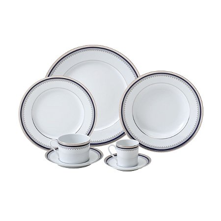 APARELHO DE JANTAR 42PC DE PORCELANA LIMOGES MIMOSA