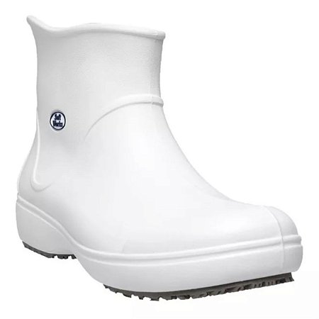Bota Cano Curto Antiderrapante Soft Works Branca  BB85 CA 37390