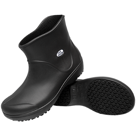 Bota Cano Curto Antiderrapante Soft Works Preta  BB85 CA 37390