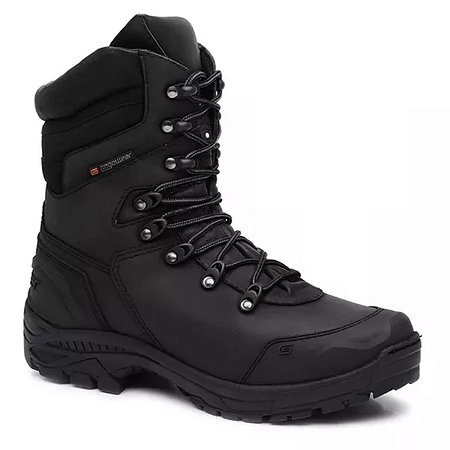 Bota Coturno Militar Couro Tatico Bope Gogowear Cano Alto