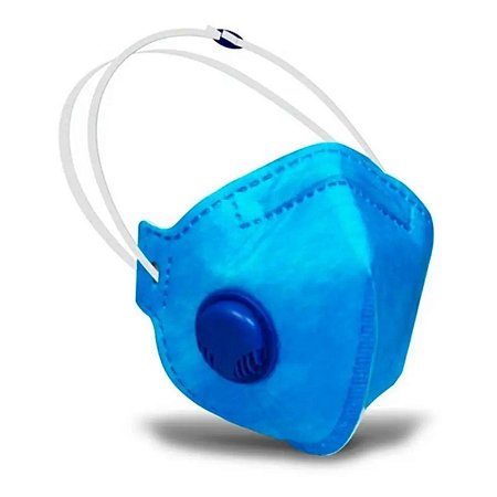 Respirador Mascara PFF2-S Azul Com Valvula Sayro CA 39644