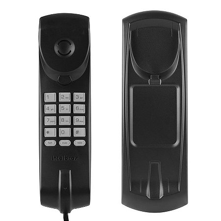 Aparelho De Interfone Telefone Com Teclado Branco/ Preto