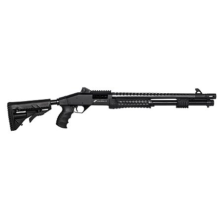 Espingarda CBC Pump Military 3.0 Coronha Retrátil Calibre 12 Cano 19 ” Com acessórios
