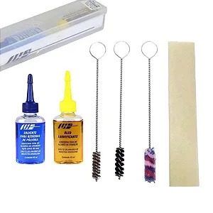 KIT DE LIMPEZA 05 PEÇAS- LH - STANDARD - ARMAS CURTAS CAL. .38 .357 9MM
