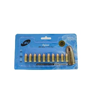 Munição CBC .380 Auto ETOG 95gr blister  com 10 - *Venda somente no balcão, não despachamos munições*