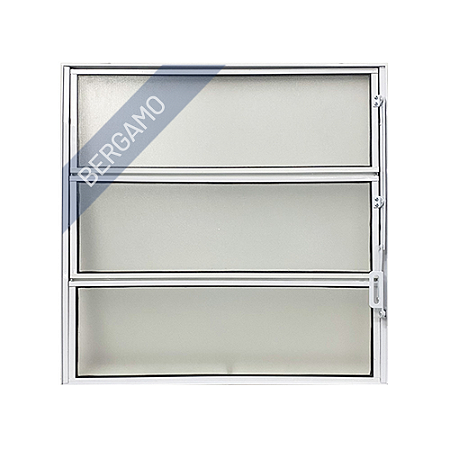 Janela Vitro Basculante Alumínio Branco Modular