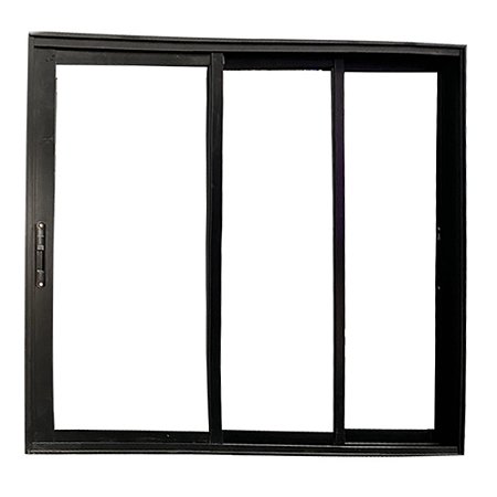 Janela Vitro 3 Planos Alumínio Preto Linha Veneza
