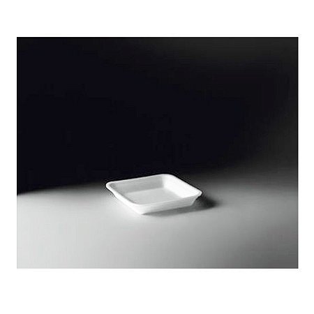 BANDEJA ISOPOR RASA B01 COPOBRAS (CRL-001) 150X150X18 C/100un