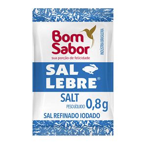 SAL LEBRE SACHET 0,8 G (CX C/ 2000 UN) - BOM SABOR