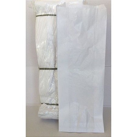 SACO PAPEL KRAFT BRANCO 5kg (C/500un)