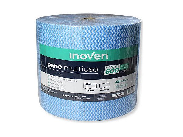 PANO MULTIUSO ROLO 240MTS X 20CM (INOVEN) AZUL