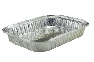 BANDEJA RETANGULAR ALUMINIO 2000ml (D9 BOREDA) CX C/100un