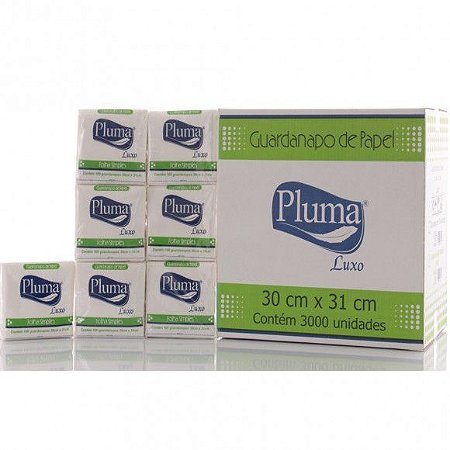 GUARDANAPO (PLUMA) LUXO 30X31 G CX C/30pct X 100fls