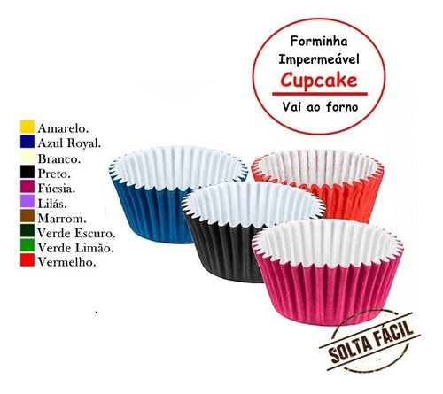 FORMA PAPEL IMPERMEAVEL MINI CUPCAKE BRANCA PCT C/ 45 - REGINA FESTAS