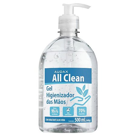 ALCOOL GEL ANTISSÉPTICO (ALL CLEAN) (PUMP) 500ml - AUDAXCO