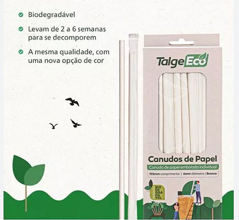 CANUDO PAPEL BRANCO (TALGE) C/ 100