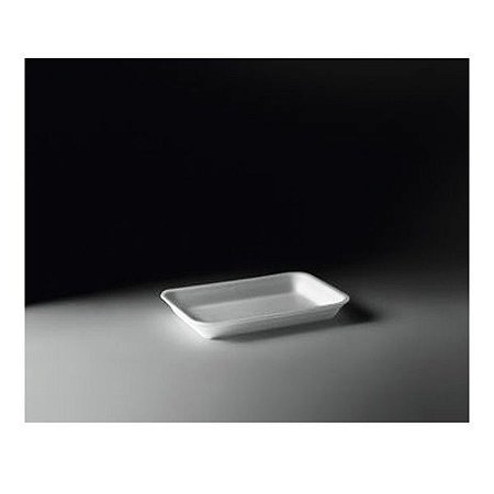 BANDEJA ISOPOR RASA B02 COPOBRAS (CRL-002) 210X140X18 C/400un