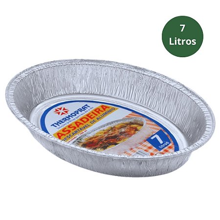 ASSADEIRA DE ALUMINIO OVAL 7000ml THERMOPRAT