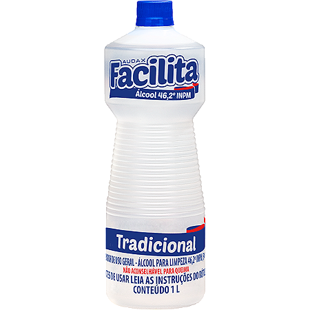 ALCOOL 46 NEUTRO AUDAX - 1 LITRO (CX C/12un)